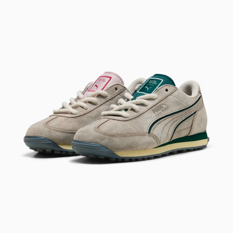 403643-01 Squid Game Ã Puma Easy Rider Alpine Snow Dark Myrtle Club Red (Men's)
