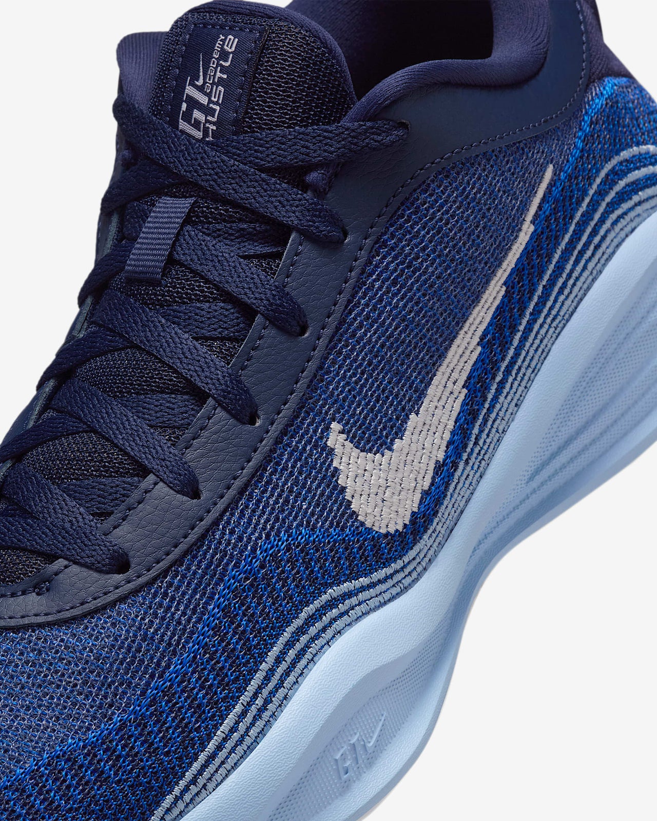 FJ7808-401 Nike GT Hustle Academy College Navy Psychic Blue Racer Blue (Men's)