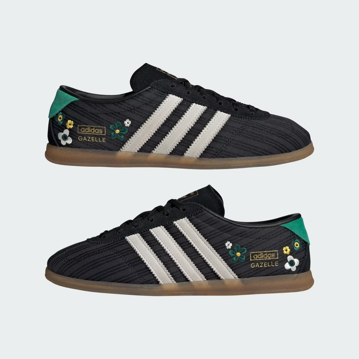 IH1890 adidas Gazelle Lo Pro Core Black Off White Gum (Men's)