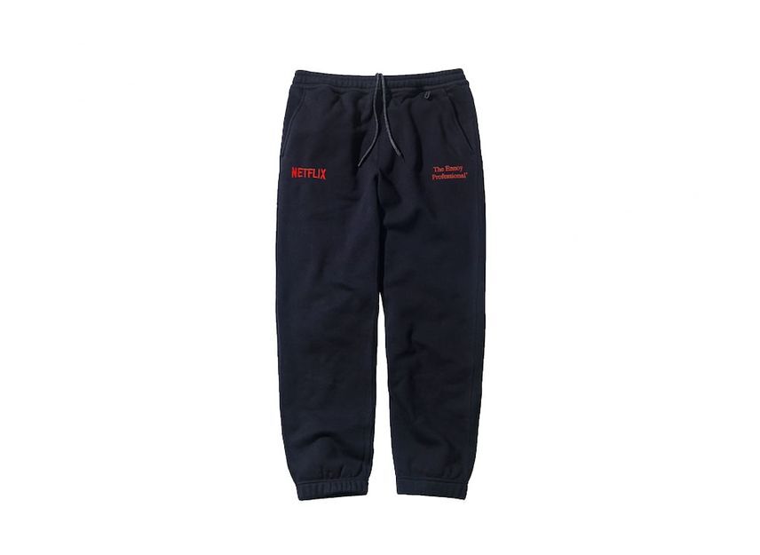 ENNOY Stylistshibutsu Netflix 23AW Hoodie+Pants Setup Black Netflix Red