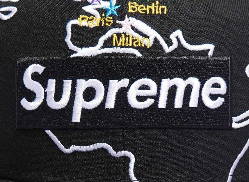 Supreme Worldwide Box Logo New Era Black