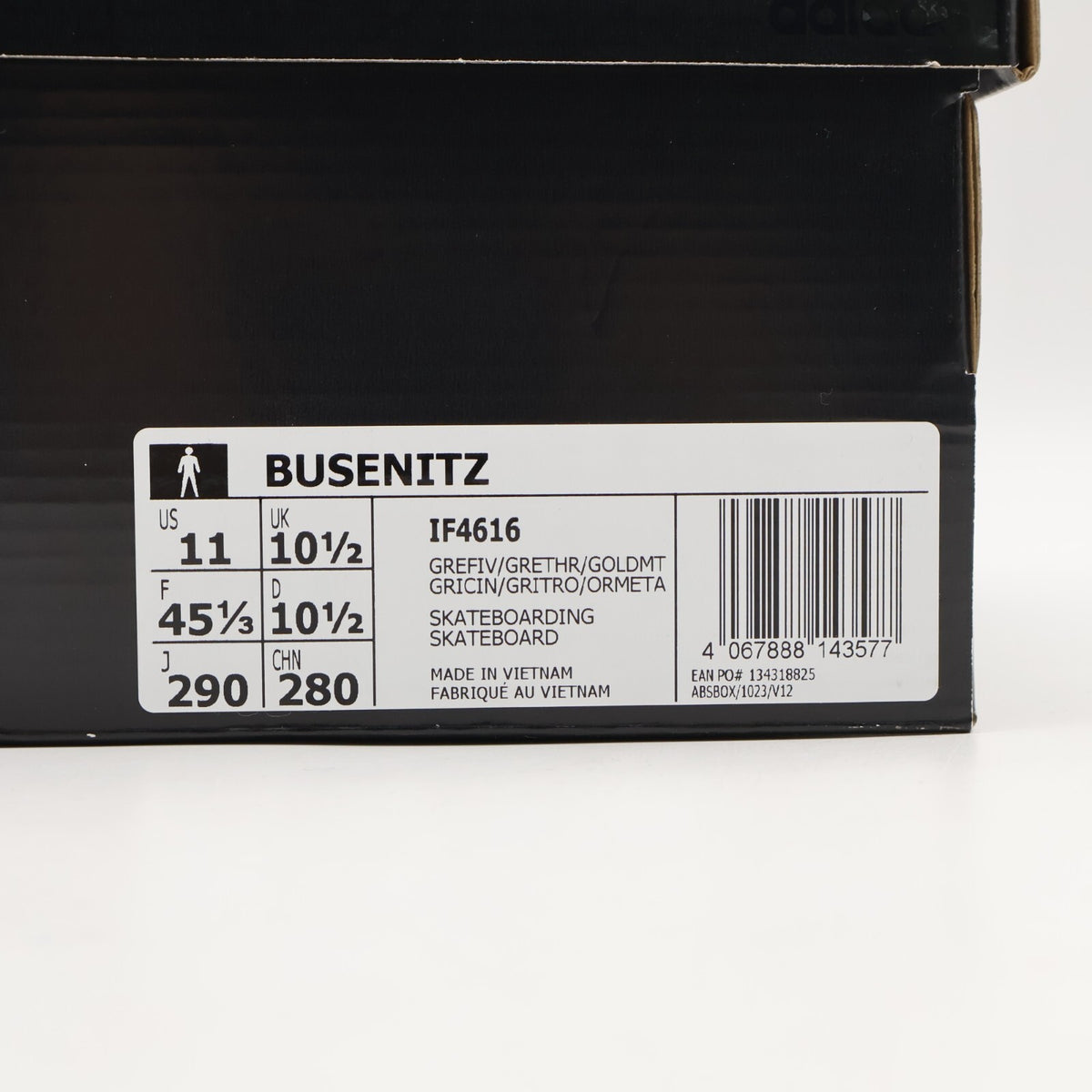IF4616 adidas Skateboarding Busenitz Grey Gold Metallic (Men's)