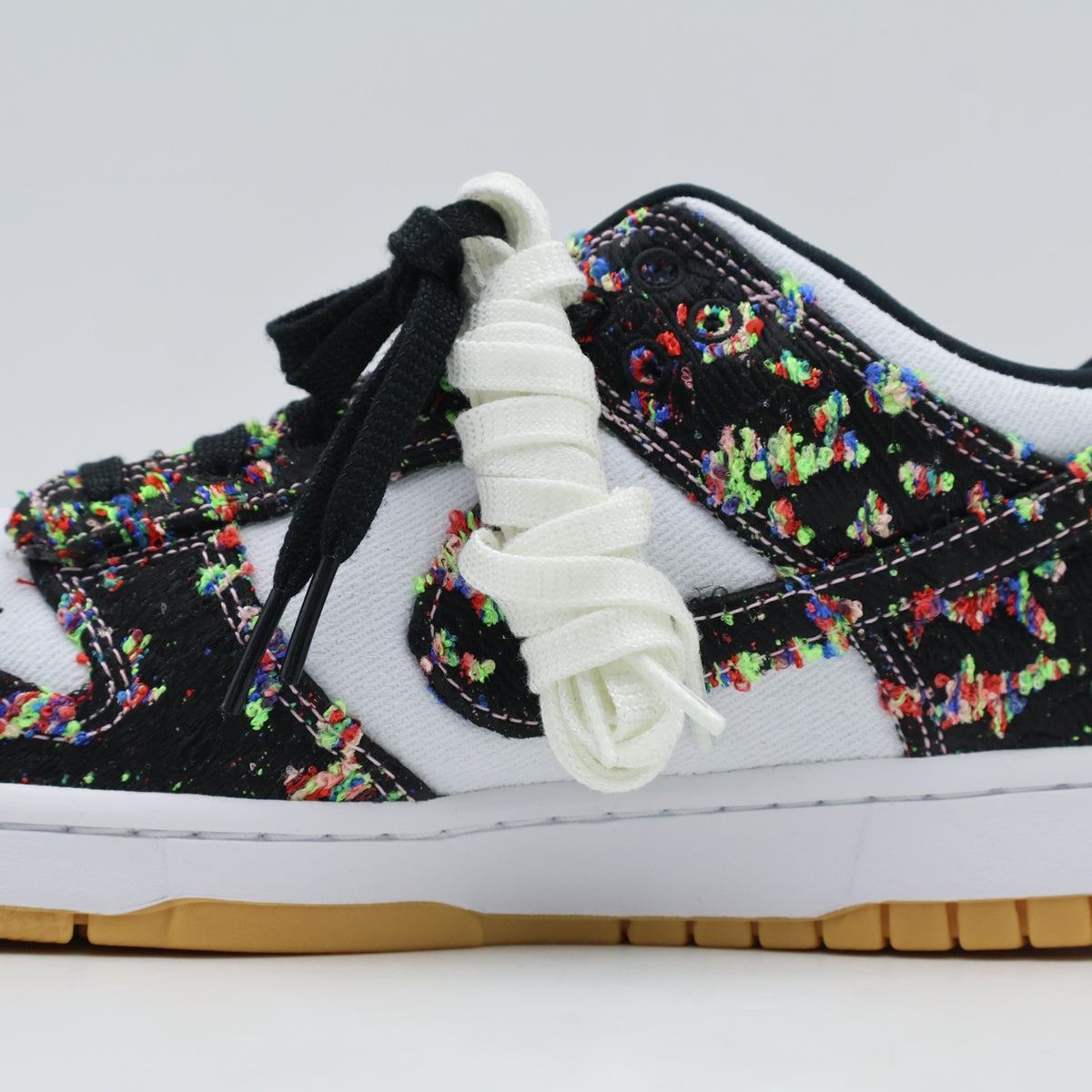 IB2263-100 Nike Dunk Low Panda White Gum Yellow (Men's)