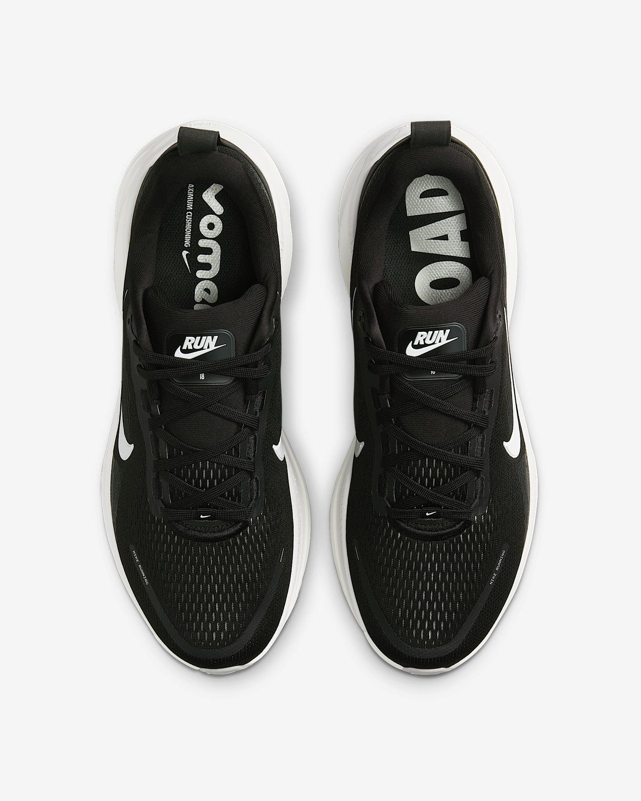 HM6803-007 Nike Vomero 18 Black Coconut Milk Light Iron Ore Summit White (Men's)