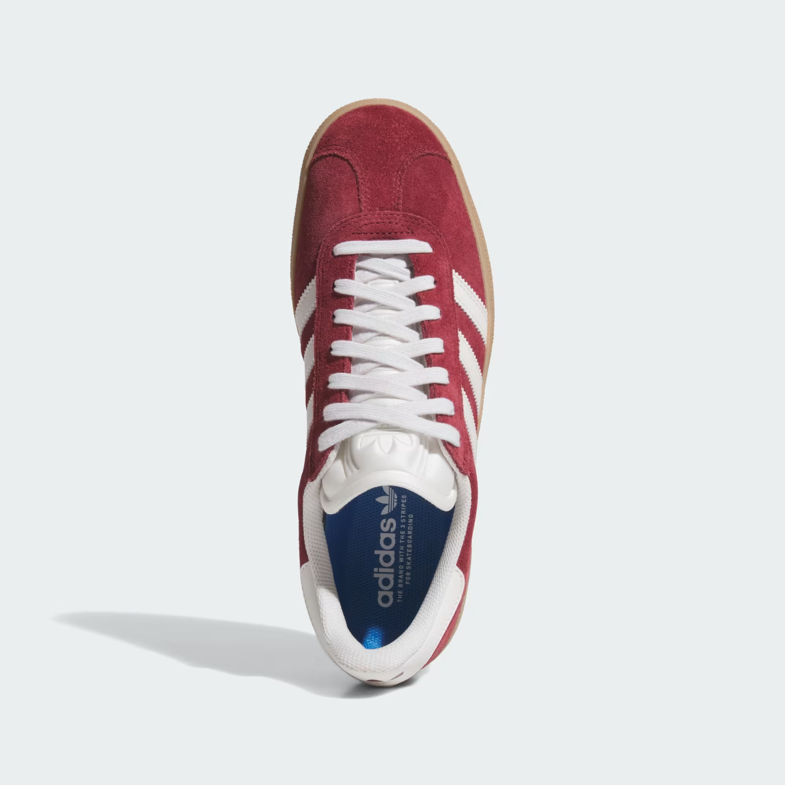 JR2000 adidas Originals Gazelle ADV Shadow Red Crystal White Gold (Men's)