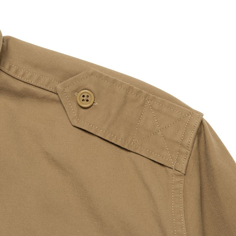 HUMAN MADE Twill Epaulette Shirt Beige