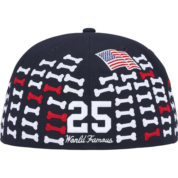 Supreme Bones Box Logo New Era Navy