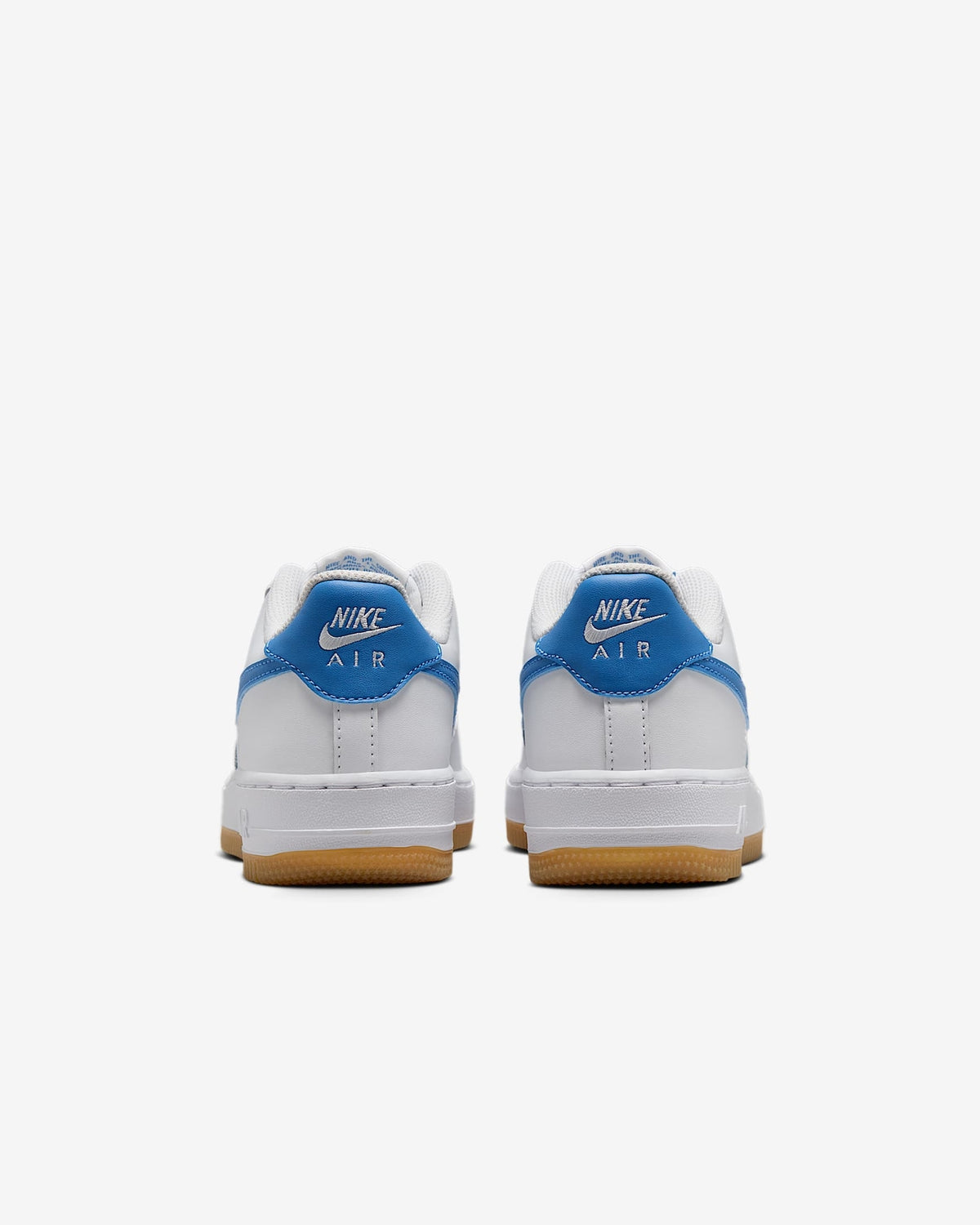 FV5948-115 Nike GS Air Force 1 White Gum Light Brown Blue Beyond