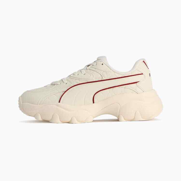 401859-01 Puma Pulsar Lite Frosted Ivory Team Regal Red Granola (Women's)