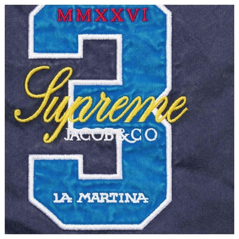 Supreme x La Martina Lightweight Hooded Jacket Navy