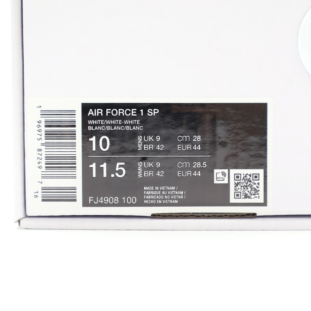 FJ4908-100 1017 ALYX 9SM Nike Air Force 1 Low Triple White (Men's)