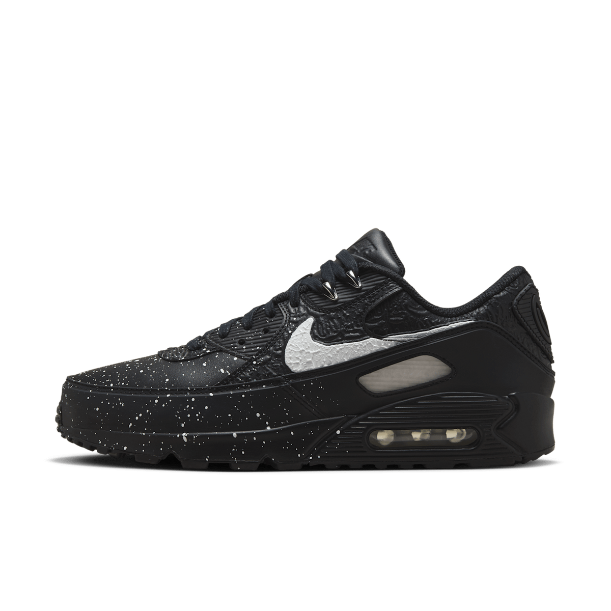 FD6492-001 Slawn Nike Air Max 90 Black Black White (Men's)