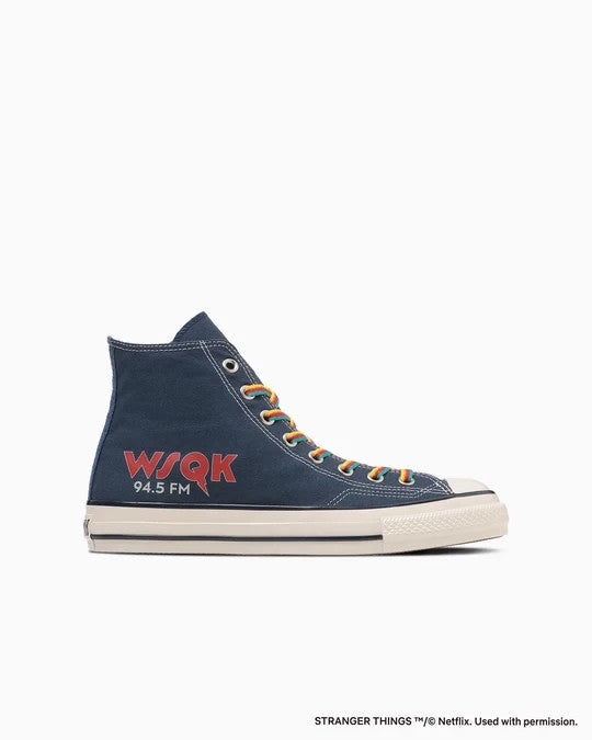 31316480 Stranger Things 5 Ã Converse All Star Aged 87 TS Hi Navy (Men's)