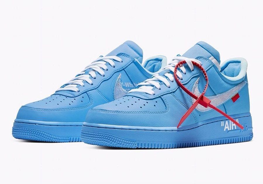 CI1173-400 Off-White Ã Nike Air Force 1 Low MCA University Blue (Men's)