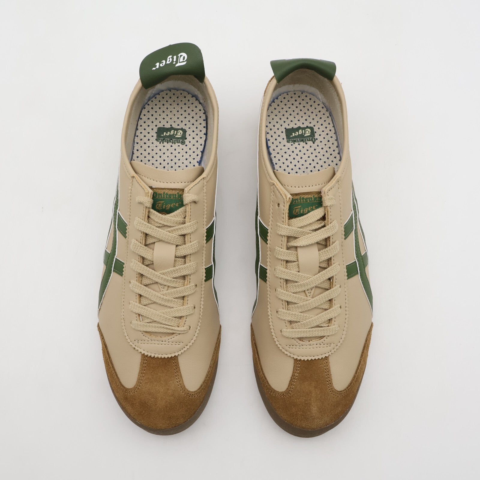 1183C102-250 Onitsuka Tiger Mexico 66 Beige Grass Green (Men's)