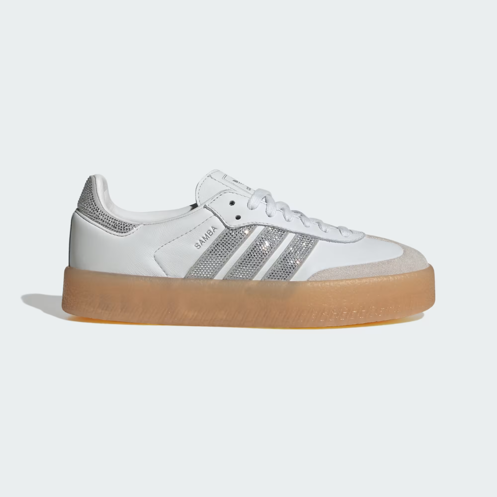 IH4046 adidas Originals Sambae Crystal White Silver Metallic Gum (Women's)