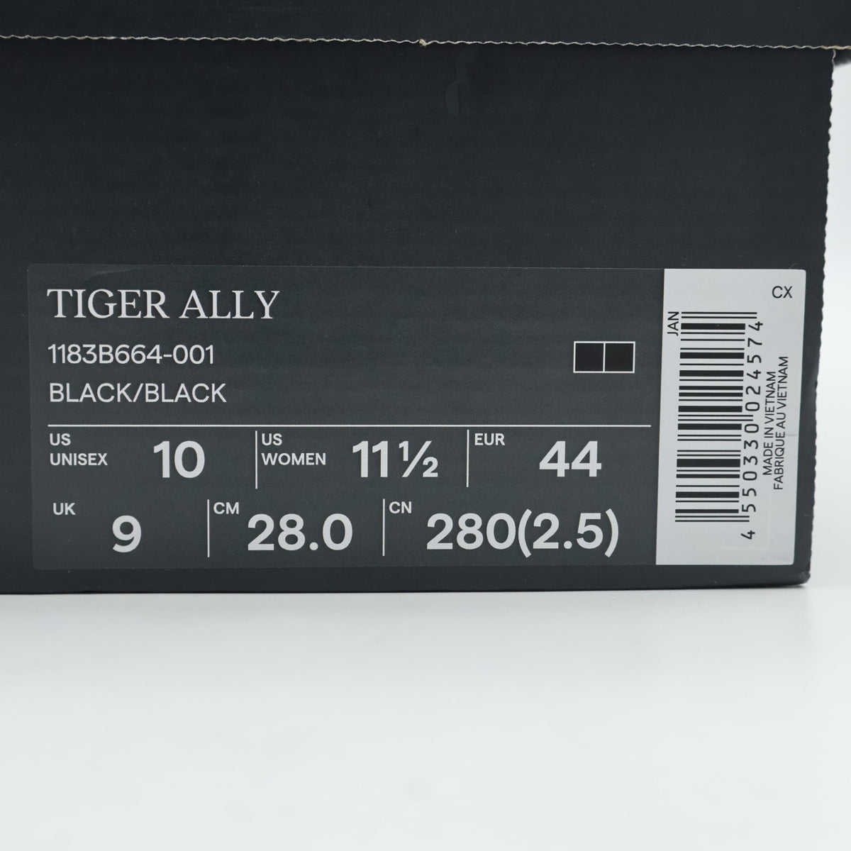 1183B664-001 Onitsuka Tiger Tiger Ally Black (Men's)