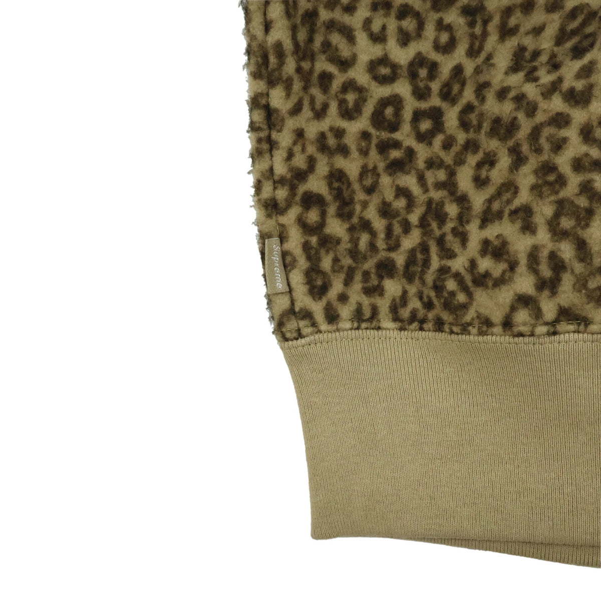 Supreme Pilled Zip Up Hooded Sweatshirt Cheetah