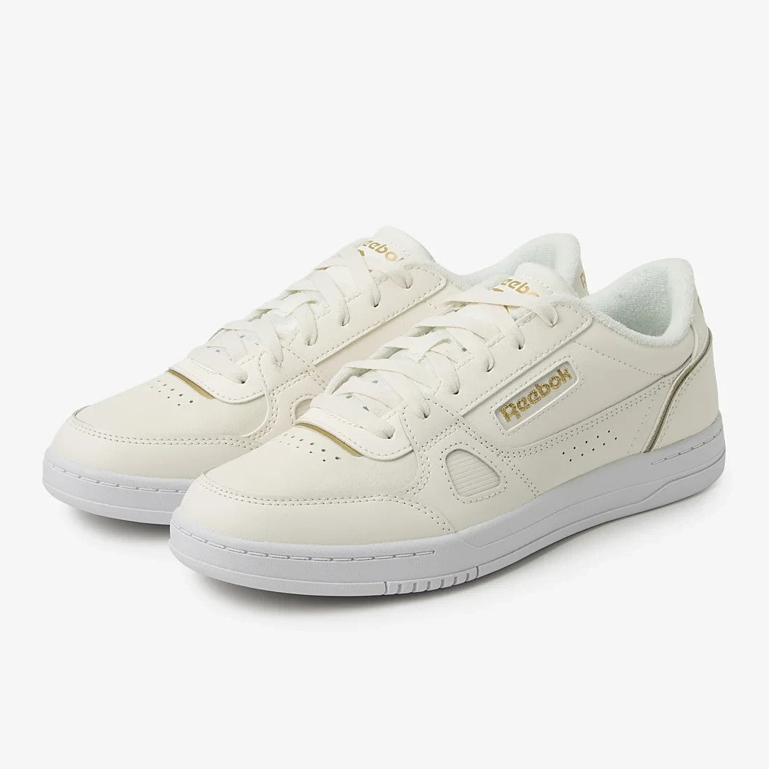 100271610 Reebok Court LXS Chalk/Gold (Men's)
