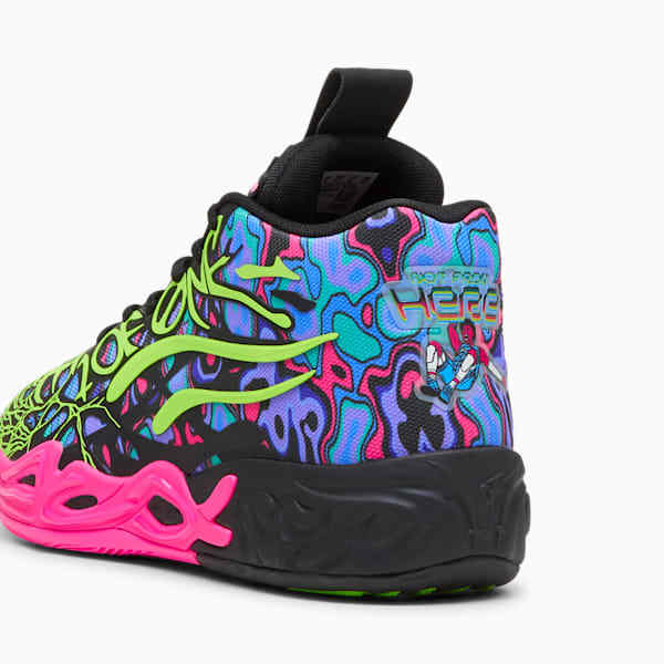 310837-01 Puma MB.04 Heem Puma Black Luminous Pink Electric Lime (Men's)