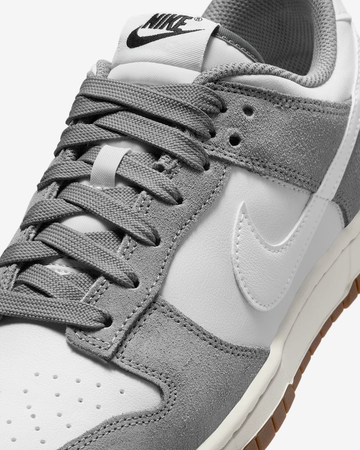 IB6399-001 Nike Dunk Low Grey Suede (Men's)
