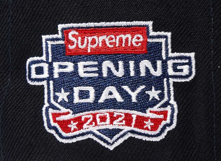 Supreme No Comp Box Logo New Era Navy