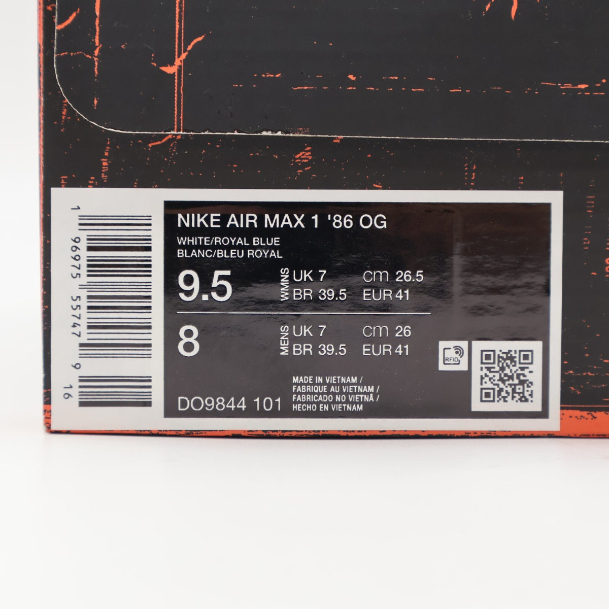 DO9844-101 Nike Air Max 1 â86 Royal Blue (Women's)