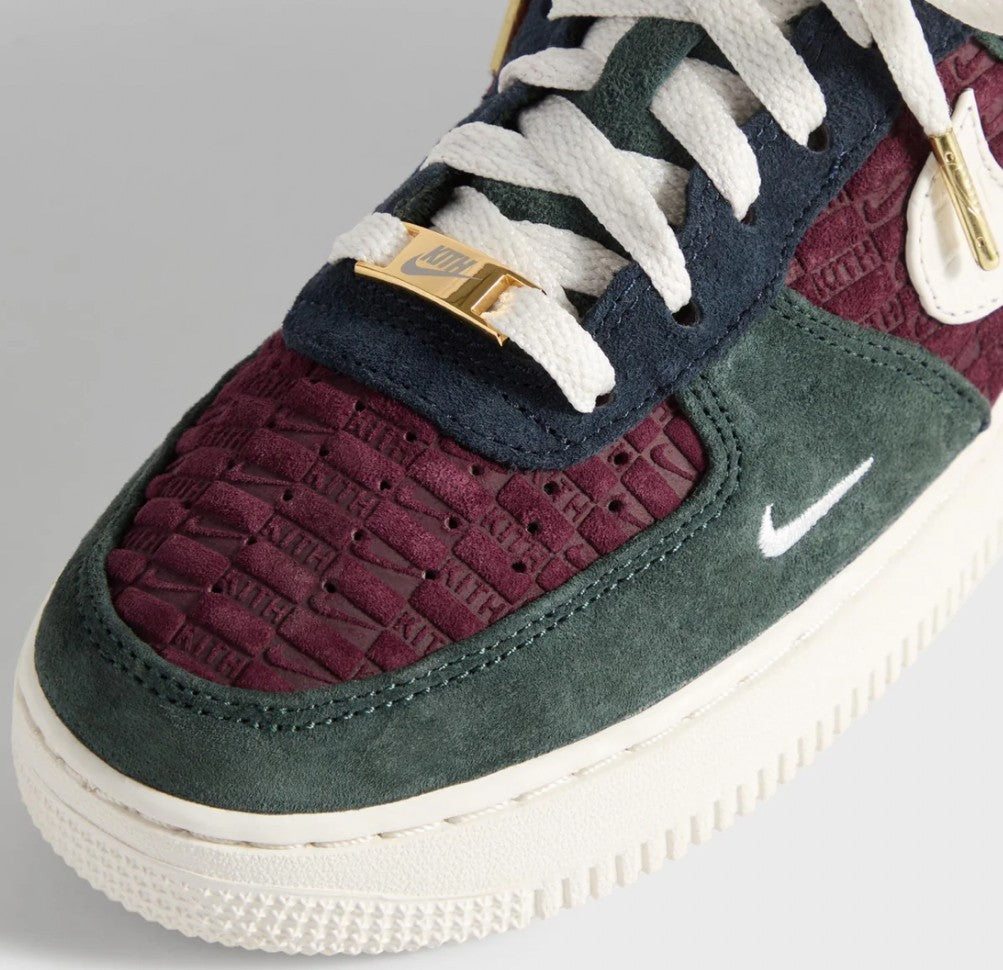 IM6037-600 KITH Nike GS Air Force 1 Low Night Maroon
