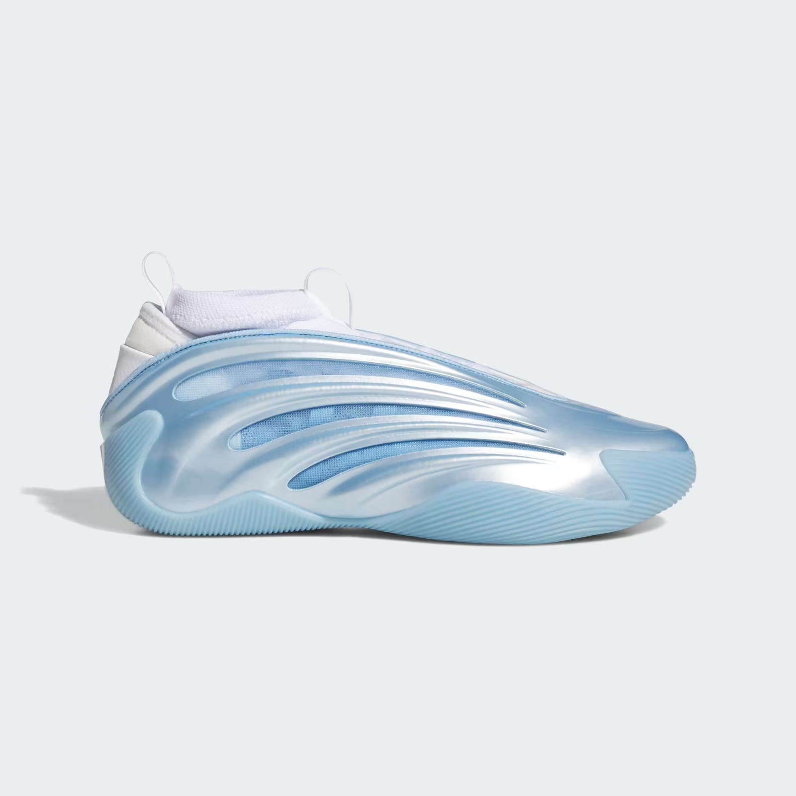 JH6482 adidas Harden Vol.9 Glow Blue Cloud White Core Black (Men's)