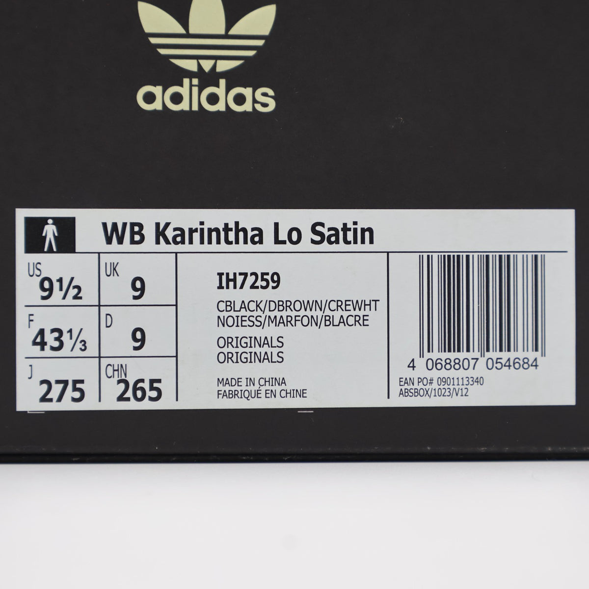 IH7259 Wales Bonner adidas Originals Karintha Low Satin Core Black (Men's)