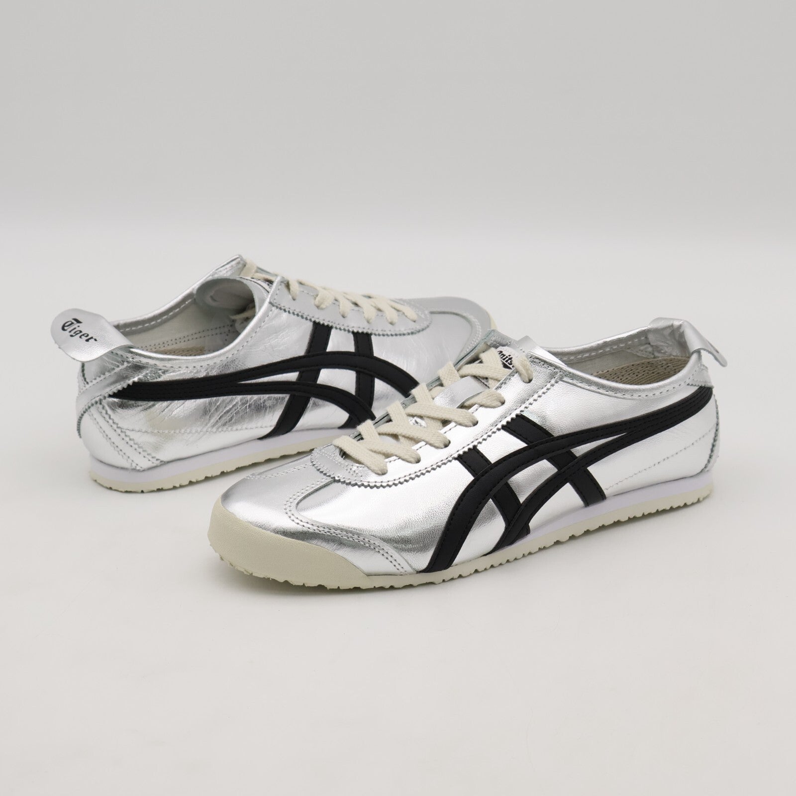 1183B566-020 Onitsuka Tiger Mexico 66 Pure Silver Black (Men's)
