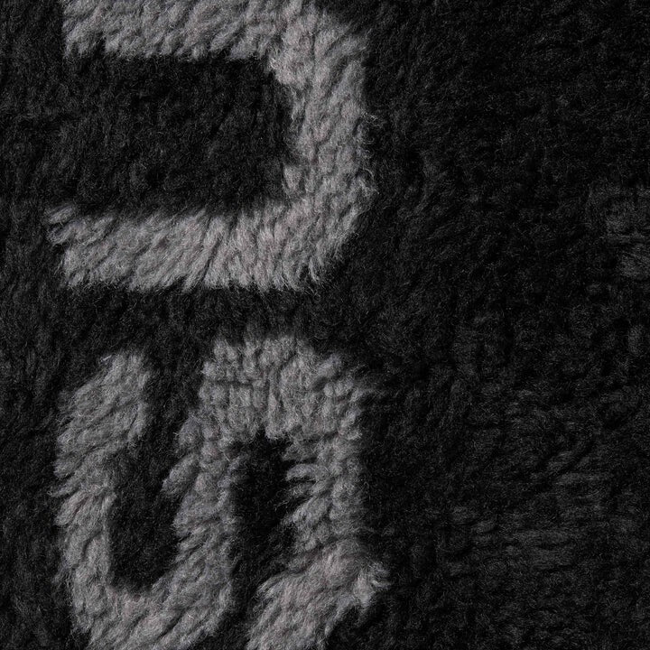Supreme Shoulder Logo Fleece Jacket Black