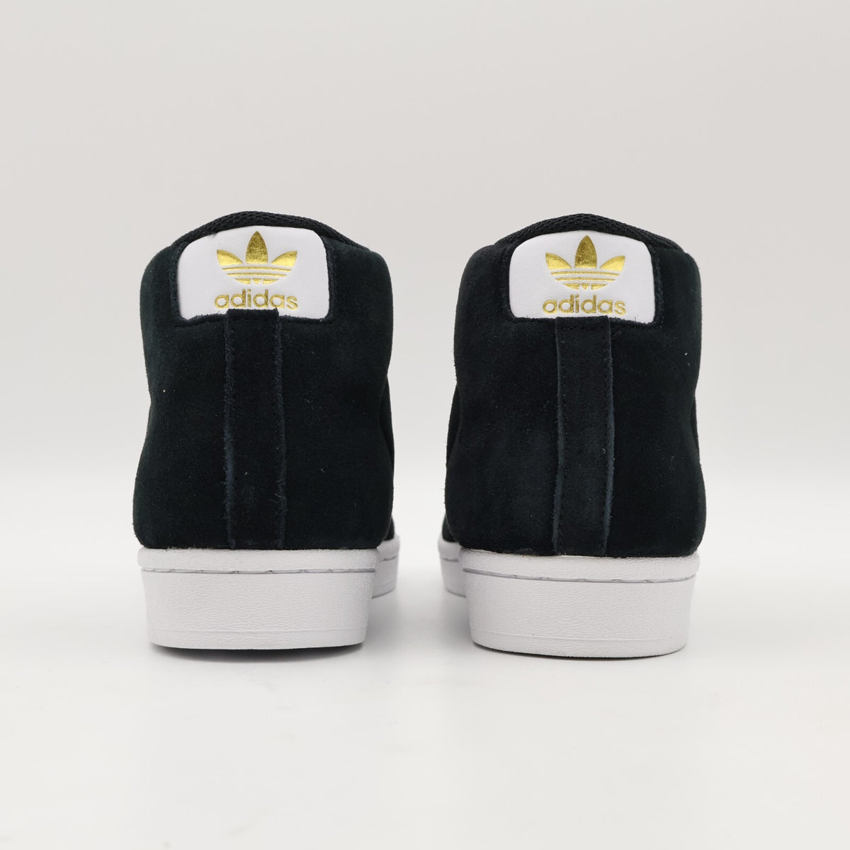 JH8146 adidas Originals Pro Model Mid Core Black Cloud White Gold (Men's)