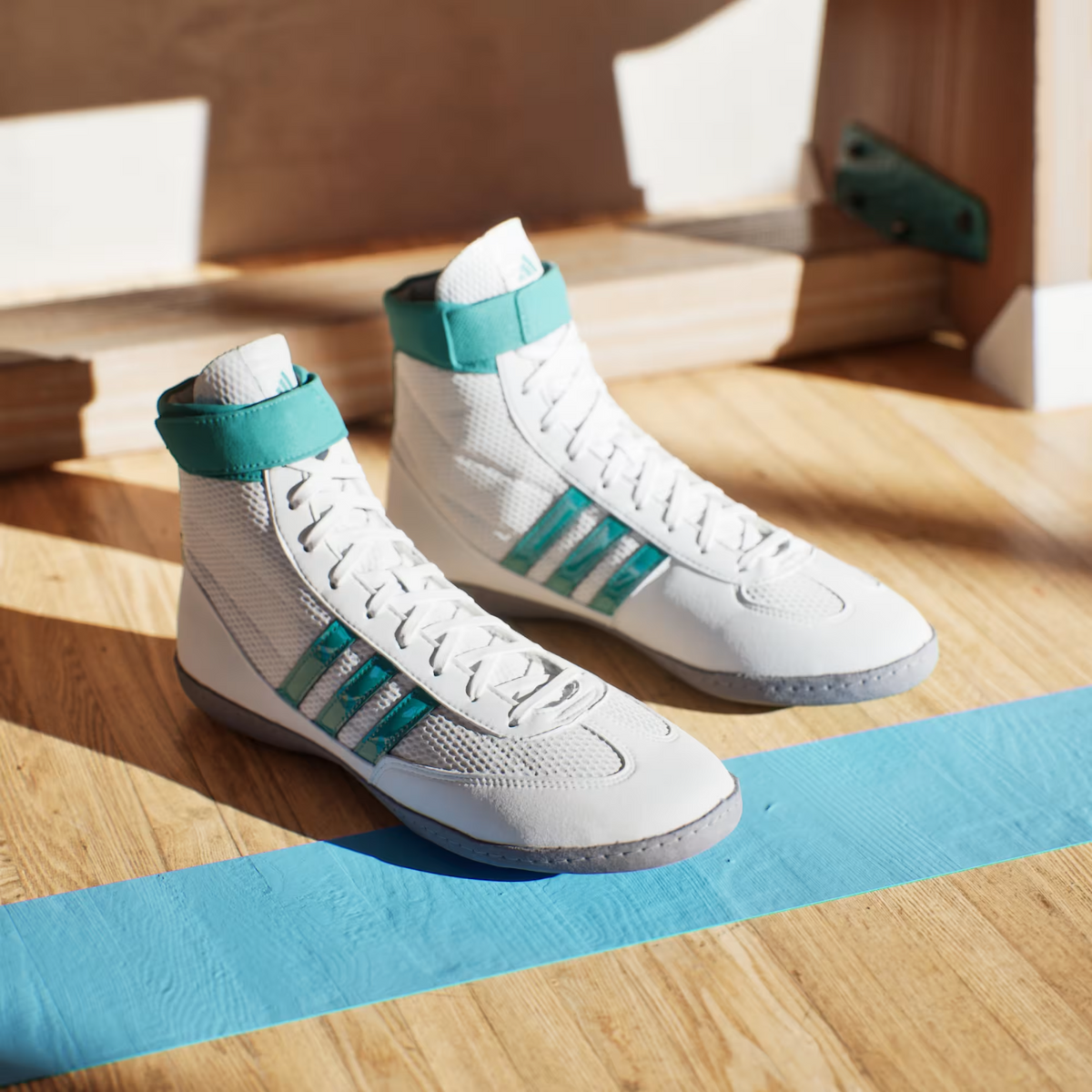 JQ4985 adidas Combat Speed 4 Cloud White/Pure Teal/Grey Three (Men's)