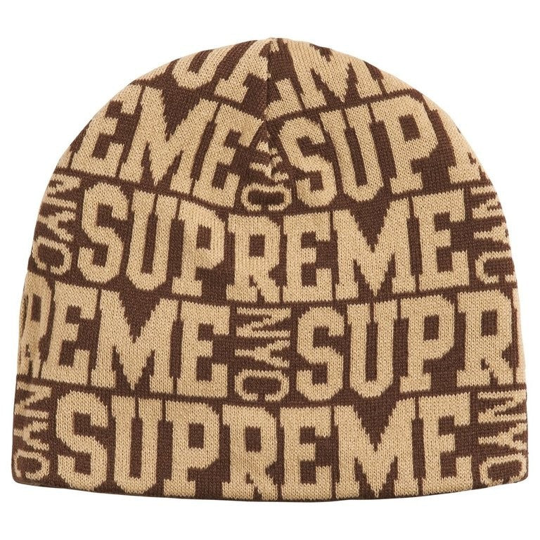 Supreme Reversible Camo Beanie Brown