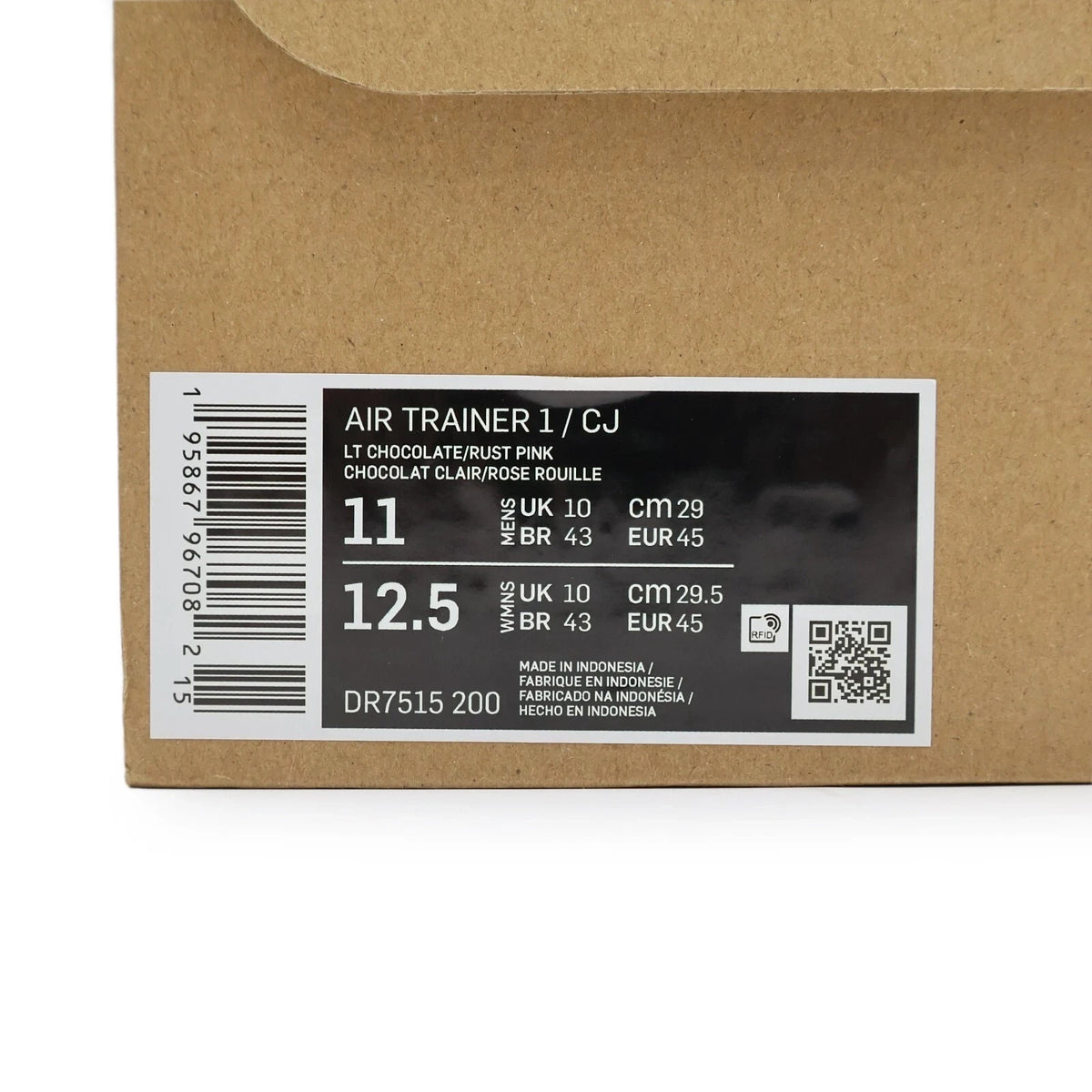 DR7515-200 Travis Scott Nike Air Trainer 1 SP Light Brown Rust Pink (Men's)