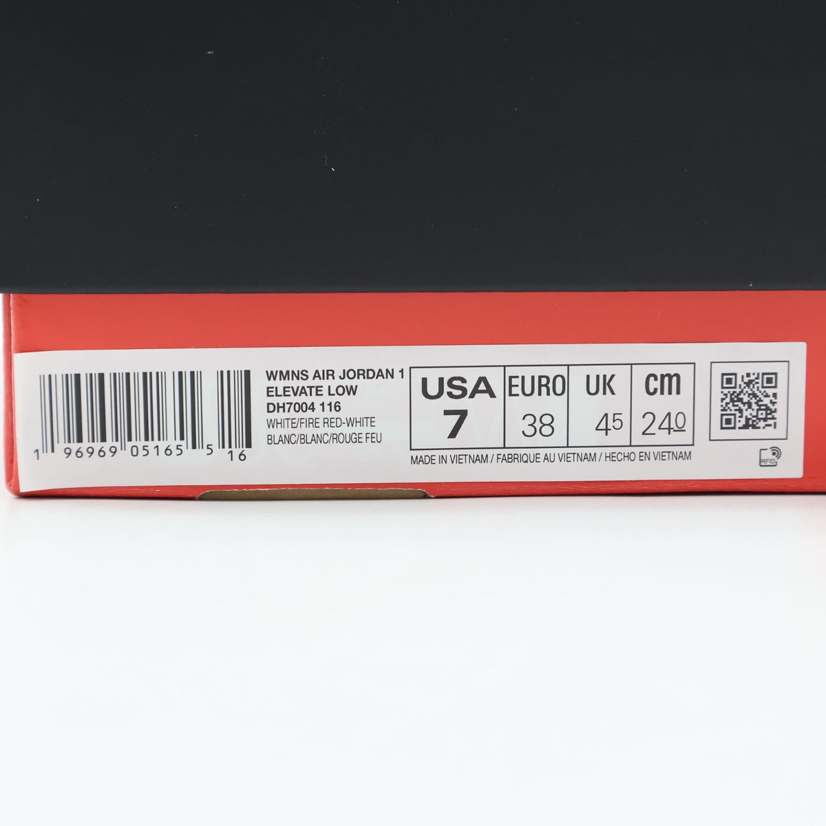 DH7004-116 Nike Air Jordan 1 Low Elevate Fire Red (Women's)