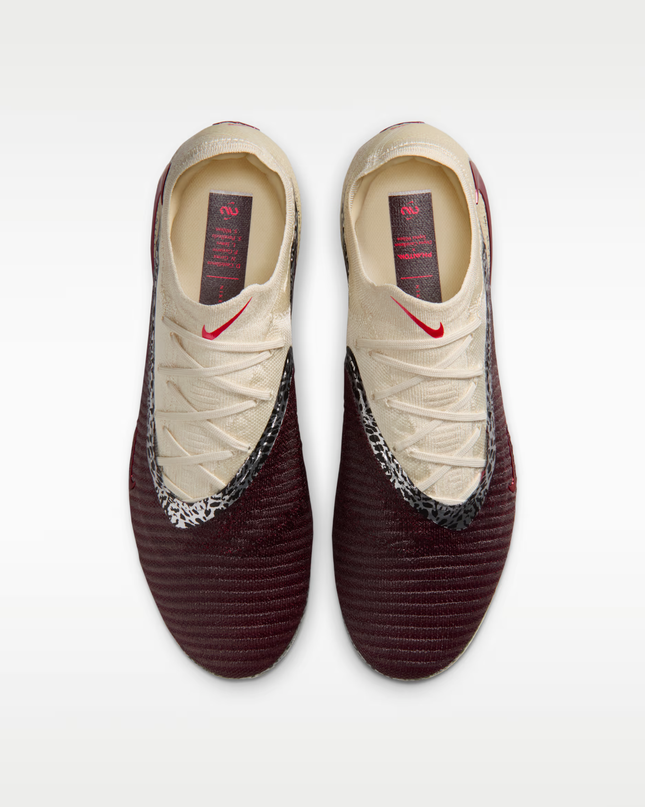 IO8444-661 Nike United Phantom 6 Low Elite Cleats "Burgundy Crush/Fossil (Men's)