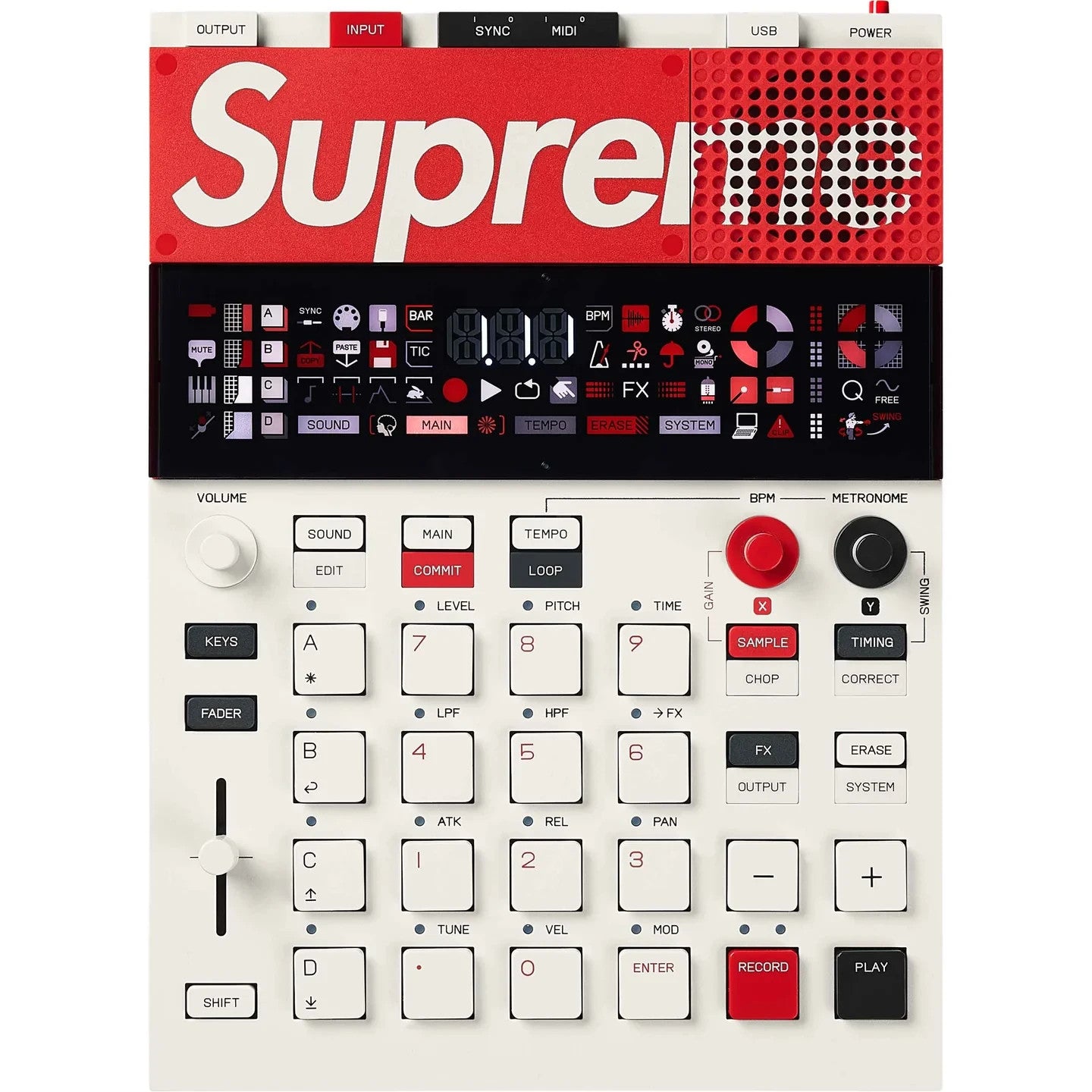 Supreme x teenage engineering EPâ133 K.O. II White