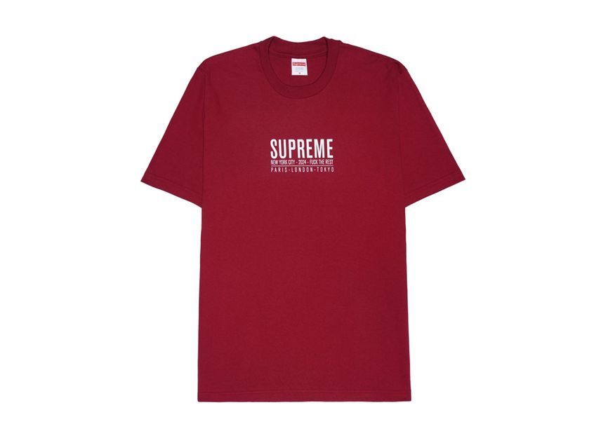 Supreme Paris Tee Cardinal