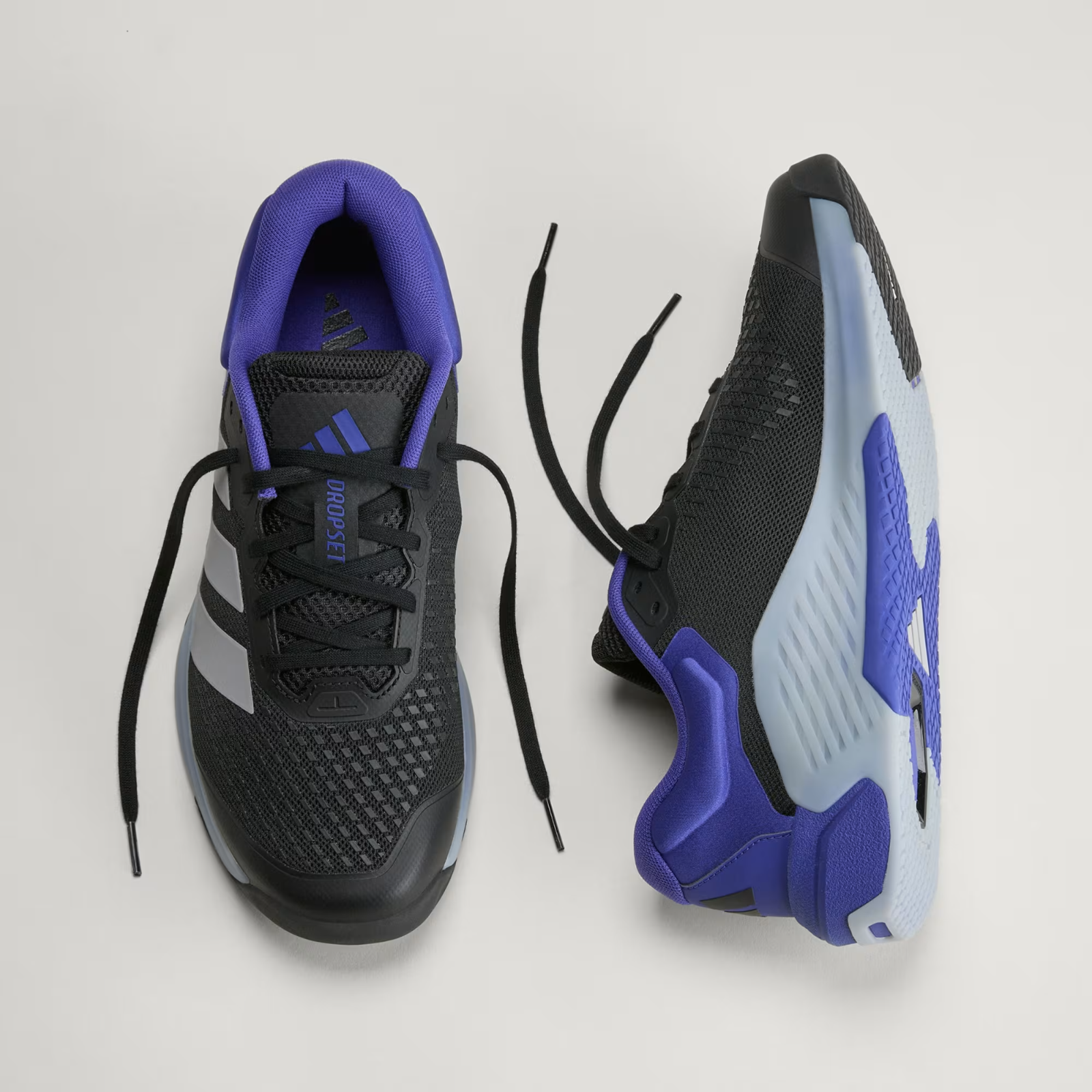 KJ6610 adidas Dropset 4 Training "Core Black/Halo Silver/Pure Purple" (Men's)