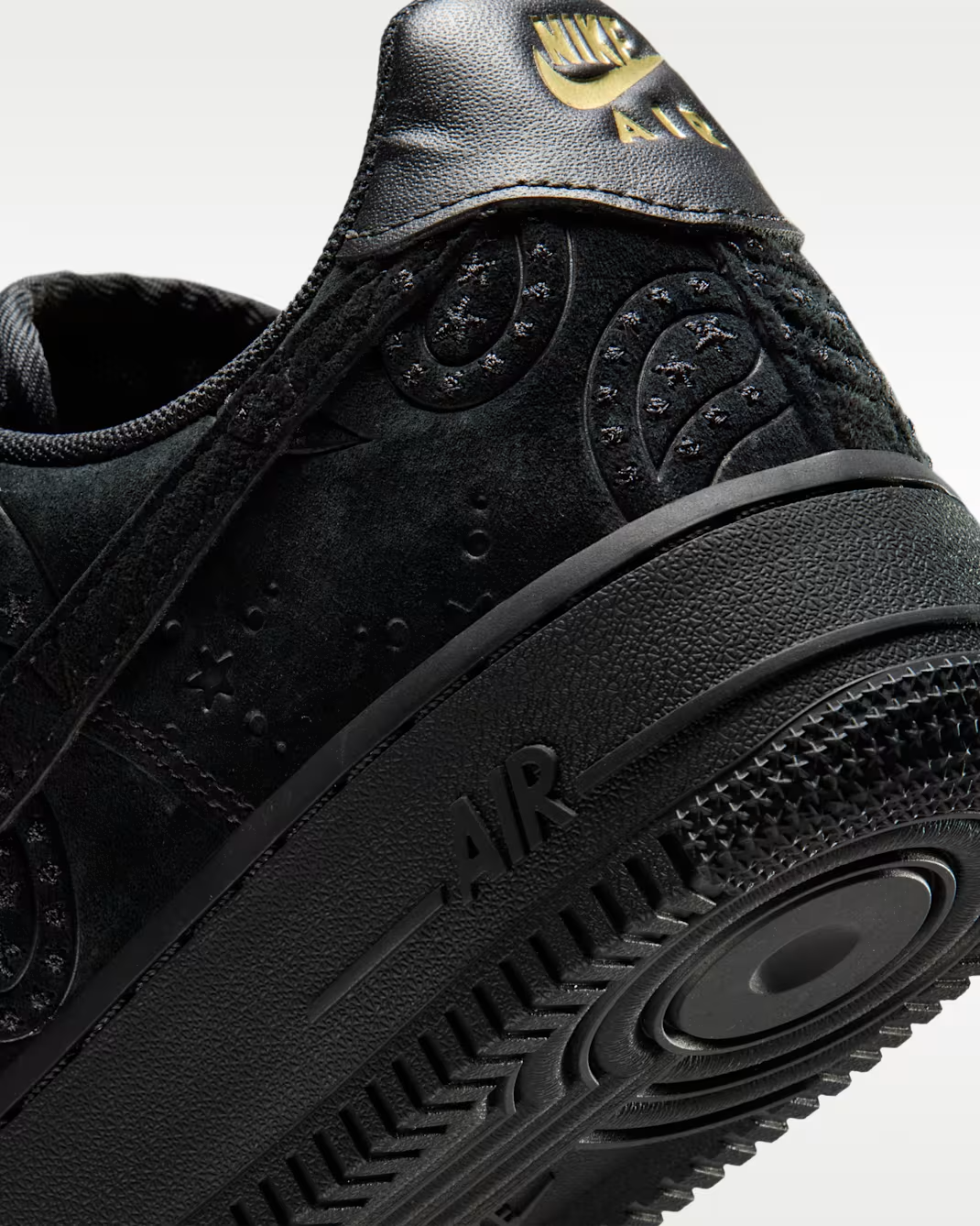 IO1259-001 Nike Air Force 1 '07 Premium+ Paisley Black (Women's)