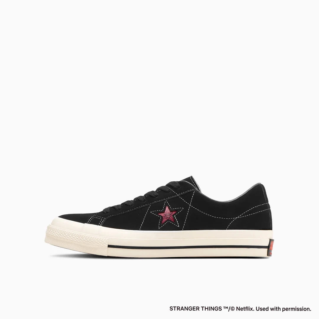 33702430 Stranger Things 5 Converse One Star Suede Black (Men's)
