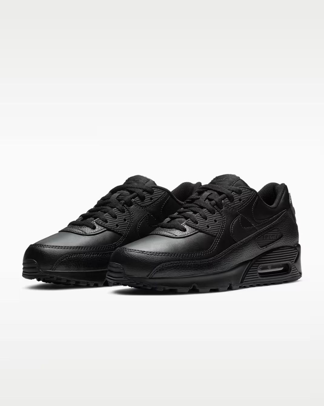 CZ5594-001 Nike Air Max 90 Leather "Triple Black" (Men's)