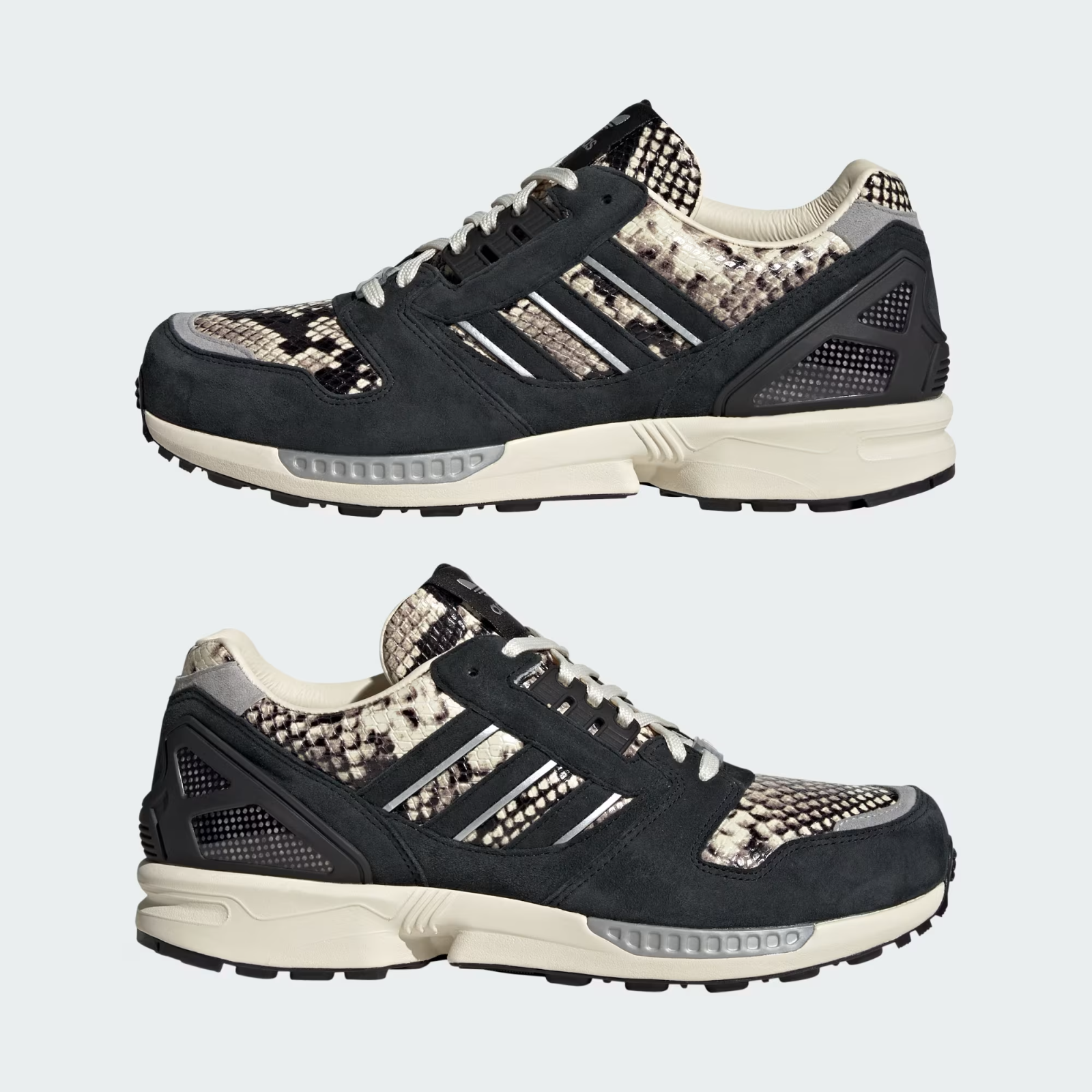KI1383 adidas ZX 8000 Snakeskin Core Black Cream White (Men's)