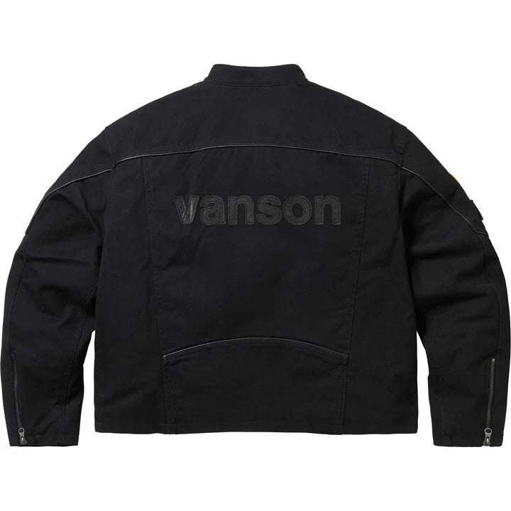 Supreme Vanson Leathers Cordura Cotton Jacket Black