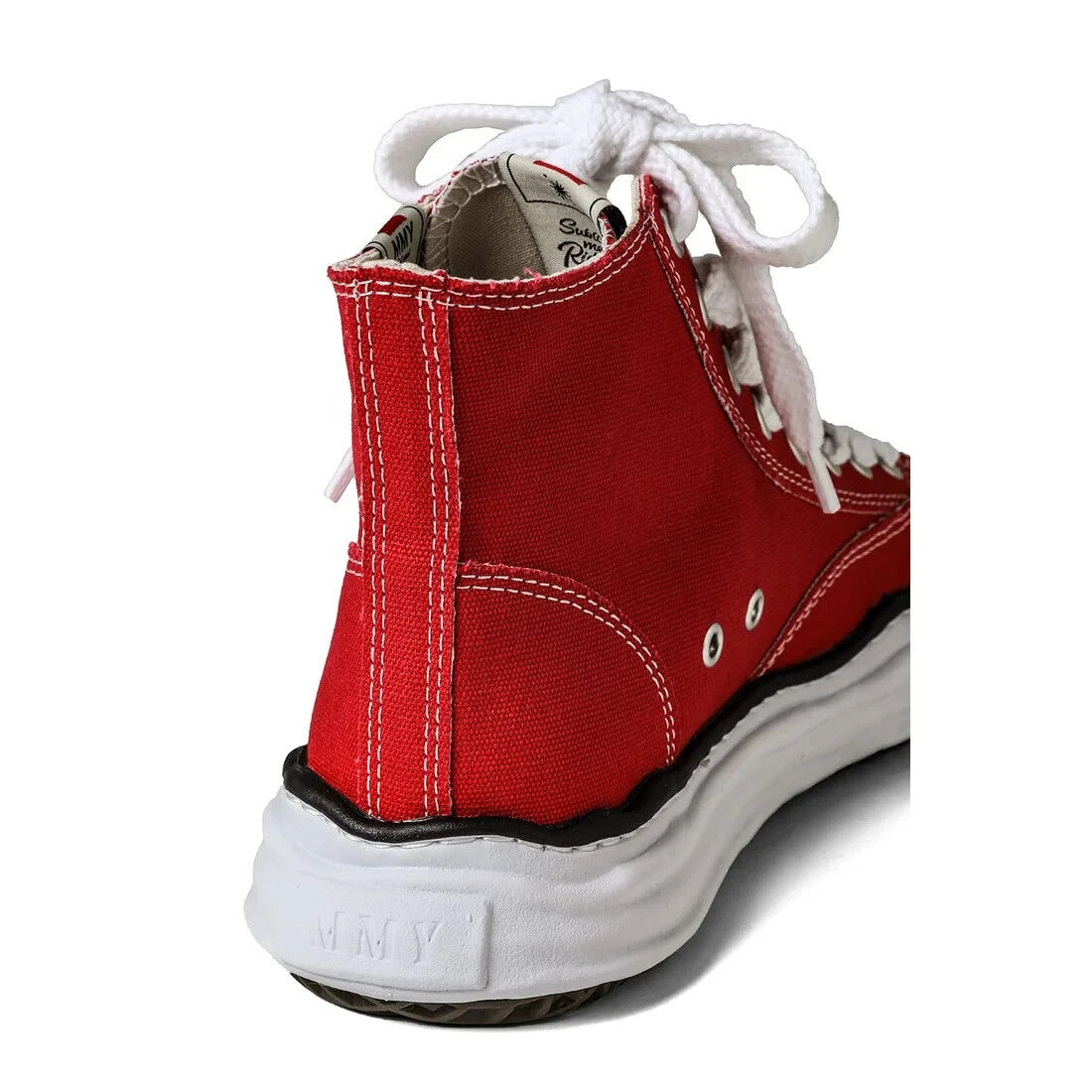 A01FW701-red Maison MIHARA YASUHIRO PETERSON Original Sole Canvas High-Top (Men'