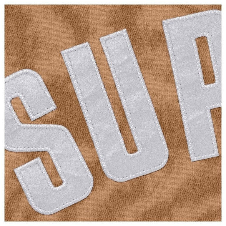 Supreme Arc Thermal Lined Zip Up Hooded Sweatshirt Light Brown
