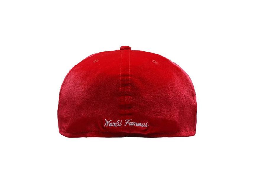 Supreme Velour Box Logo New Era Red
