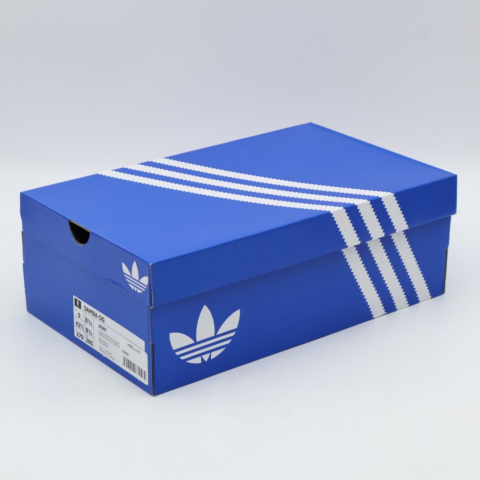 JR0887 adidas Originals Samba OG Core Black Grey Three Gold Metallic (Men's)